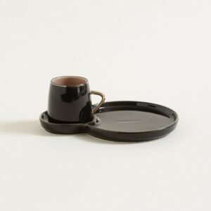 Set Taza y bandejita circular Eliette